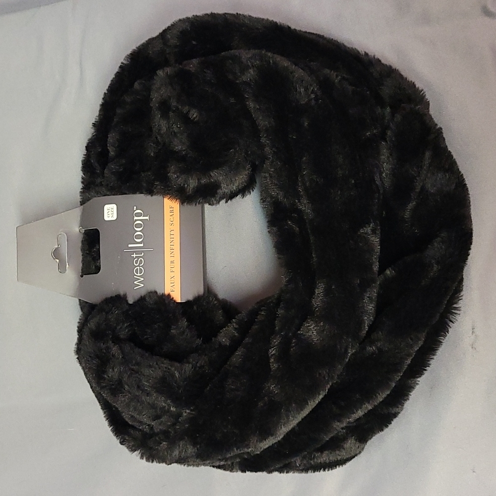 Faux fur infinite scarf